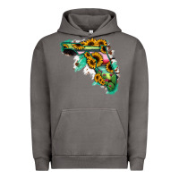 Pigment Tornado Florida Map Sunflower Cactus Serape Urban Hoodie - RanaPortraitStore
