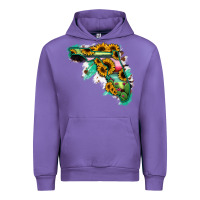 Tulip Florida Map Sunflower Cactus Serape Urban Hoodie - RanaPortraitStore