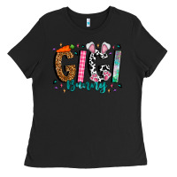 Black gigi bunny Ladies Tee - CowhideDigitalArt