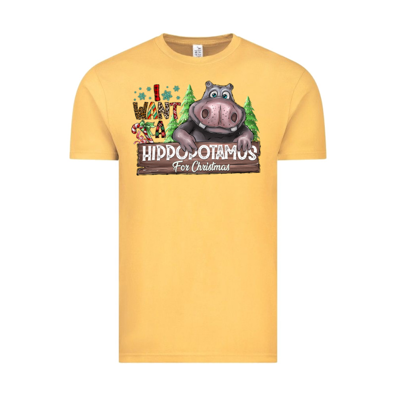 I Want A Hippopotamus For Christmas Vintage Tee by CowhideDigitalArt | Teevron