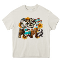 Cream Western Cat Mama Mother's Day Heavy Core Tee - FaDigitalArtStudio