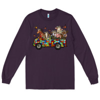 Plum farm animals autism Long Sleeve Tee - RacoonDesign