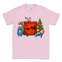 Bubblegum Pink Camper Coffee Cup Classic Tee - FaDigitalArtStudio