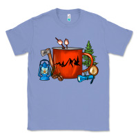 Colony Blue Camper Coffee Cup Classic Tee - FaDigitalArtStudio