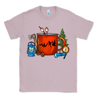 Lilac Camper Coffee Cup Classic Tee - FaDigitalArtStudio
