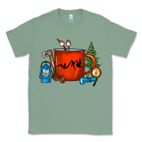 Sage Camper Coffee Cup Classic Tee - FaDigitalArtStudio