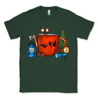 Sports Green Camper Coffee Cup Classic Tee - FaDigitalArtStudio