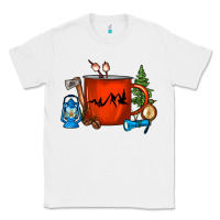 White Camper Coffee Cup Classic Tee - FaDigitalArtStudio