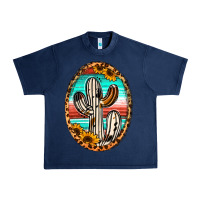 Navy Western Cactus Urban Heavy Tee - Jasminsmagicworld
