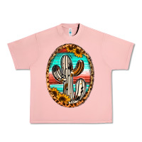 Salmon Western Cactus Urban Heavy Tee - Jasminsmagicworld