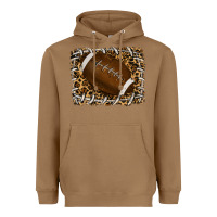 Toasted Coconut leopard american football backround Heavyweight Hoodie - RanaPortraitStore