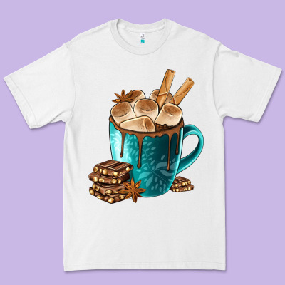 Chocolate And Coffee Premium Tee Designed By Fadigitalartstudio