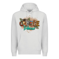 Dove Grey coffee please Premium Hoodie - BarkalooDesign