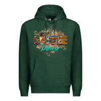 Sports Green coffee please Premium Hoodie - BarkalooDesign