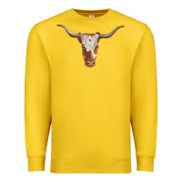 Lemon longhorn cow head Premium Sweatshirt - RanaPortraitStore