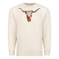 Sandshell longhorn cow head Premium Sweatshirt - RanaPortraitStore