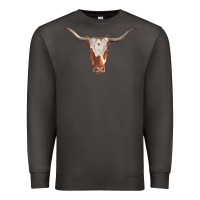 Longhorn Cow Head Premium Sweatshirt | Teevron
