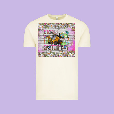 I Dig Easter Day Vintage Tee Designed By Cowhidedigitalart