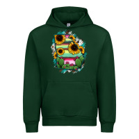 Forest Green Georgia Map Sunflower Cactus Serape Urban Hoodie - RanaPortraitStore