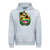 Heather Grey Georgia Map Sunflower Cactus Serape Urban Hoodie - RanaPortraitStore