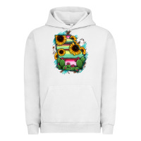 Pigment Lunar Rock Georgia Map Sunflower Cactus Serape Urban Hoodie - RanaPortraitStore