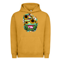 Pigment Peanut Butter Georgia Map Sunflower Cactus Serape Urban Hoodie - RanaPortraitStore