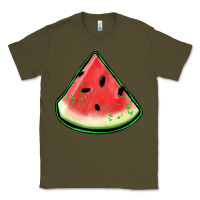 Army Green watermelon sliece Classic Tee - Jasminsmagicworld