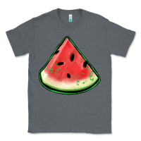Charcoal Heather watermelon sliece Classic Tee - Jasminsmagicworld