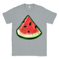 Heather Grey watermelon sliece Classic Tee - Jasminsmagicworld