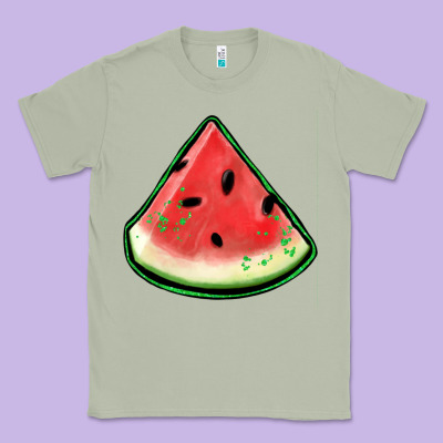 Watermelon Sliece Classic Tee Designed By Jasminsmagicworld