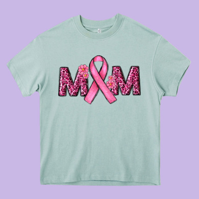 Cancer Ribbon Mom Heavy Core Tee Designed By Ranaportraitstore