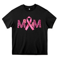 Black cancer ribbon mom Heavy Core Tee - RanaPortraitStore