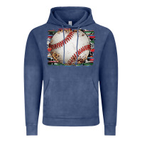 Vintage Denim sports baseball background Vintage Hoodie - Artiststas