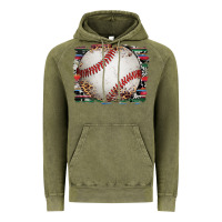 Vintage Olive sports baseball background Vintage Hoodie - Artiststas
