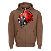 Chestnut ladybug Zipper Hoodie - Jasminsmagicworld