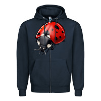 Navy ladybug Zipper Hoodie - Jasminsmagicworld