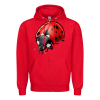 Red ladybug Zipper Hoodie - Jasminsmagicworld