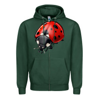 Sports Green ladybug Zipper Hoodie - Jasminsmagicworld