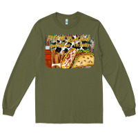Army Green feed me street food and tell me im pretty Long Sleeve Tee - RacoonDesign