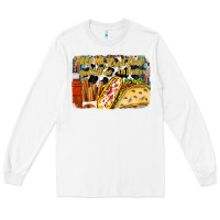 White feed me street food and tell me im pretty Long Sleeve Tee - RacoonDesign