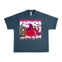 Midnight Navy Boo october Urban Heavy Tee - CowhideDigitalArt