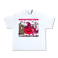 White Boo october Urban Heavy Tee - CowhideDigitalArt
