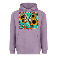 Lavender pisces turquoise cowhide Heavyweight Hoodie - RanaPortraitStore