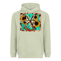 Matcha pisces turquoise cowhide Heavyweight Hoodie - RanaPortraitStore