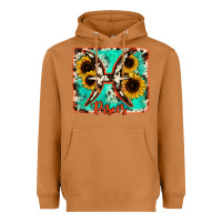 Meerkat pisces turquoise cowhide Heavyweight Hoodie - RanaPortraitStore