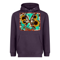 Plum pisces turquoise cowhide Heavyweight Hoodie - RanaPortraitStore