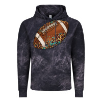 Cloud Black western football leopard turquoise pattern Vintage Hoodie - Artiststas
