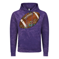 Cloud Purple western football leopard turquoise pattern Vintage Hoodie - Artiststas
