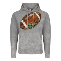 Cloud Rock western football leopard turquoise pattern Vintage Hoodie - Artiststas