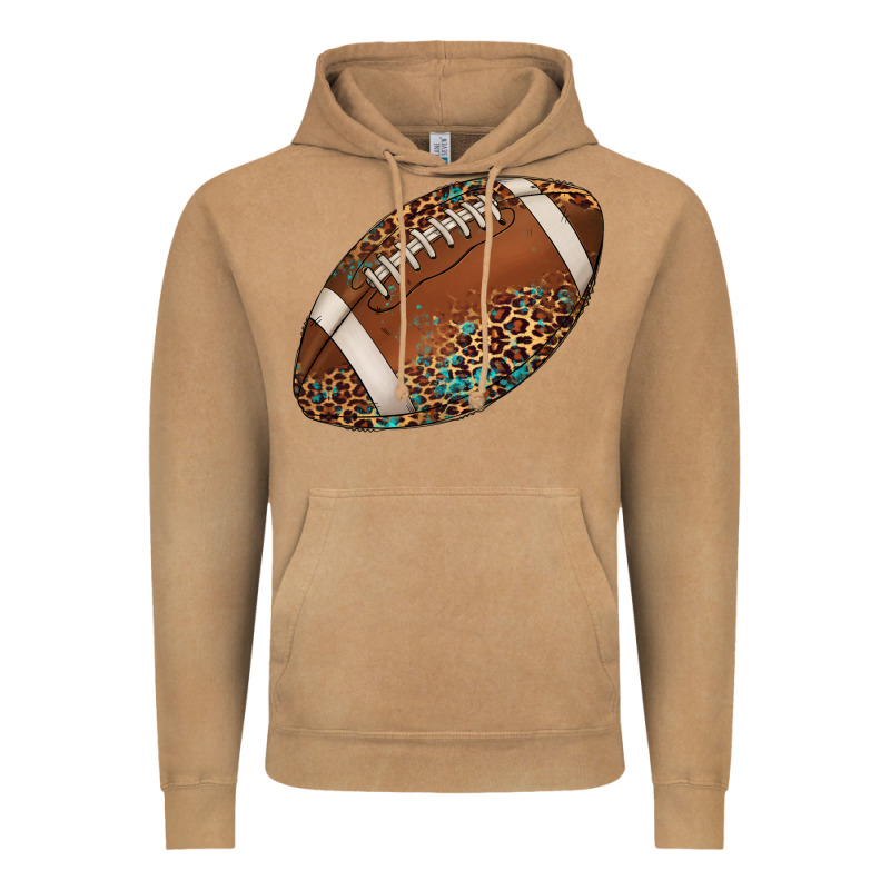 Western Football Leopard Turquoise Pattern Vintage Hoodie by Artiststas | Teevron